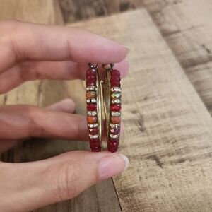 Elegant Multicolor Hoop Earrings